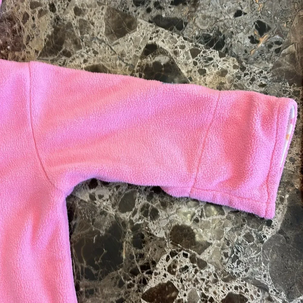 Carter's Girls Fleece Pink Jogger Hoodie Lined Jacket Outfit Track Set Size 0-3M